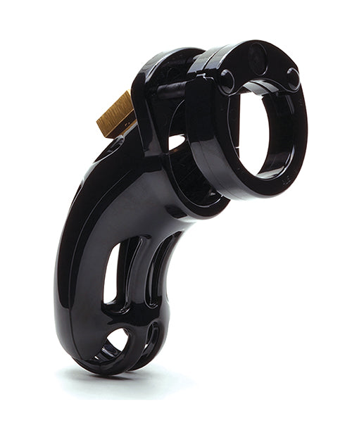 The Curve 3 3/4&quot; Curved Cock Cage &amp; Lock Set  - Black