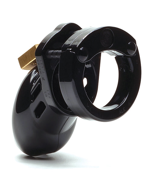 CB-6000S 2 1/2&quot; Cock Cage &amp; Lock Set - Black