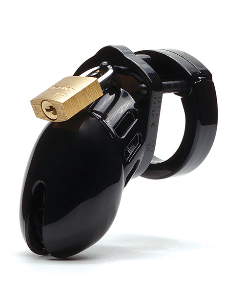 CB-6000S 2 1/2&quot; Cock Cage &amp; Lock Set - Black