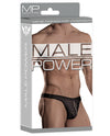 Male Power Zipper Thong Black L/XL