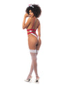 Sexy Nurse Bodysuit &amp; Head Piece White/Red L/XL