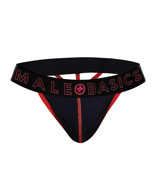 Male Basics Neon Thong Red SM