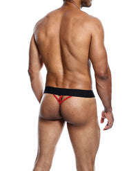 Male Basics Neon Thong Red LG