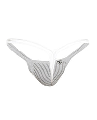 Male Basics Y Buns Thong White Sheer XL