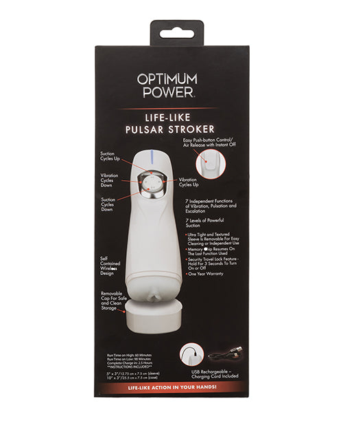 Optimum Power Lifelike Pulsar Stroker Masturbator