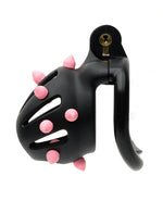 Sport Fucker Cellmate FlexiSpike Chastity Cage - Size 0 Black/Pink