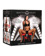 Master Series Face Rider Queening Chair - Black/Red Drop Ship Only Freight $32