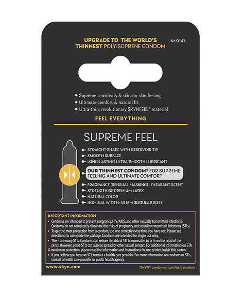 Lifestyles SKYN Supreme Feel Condoms - Pack of 3