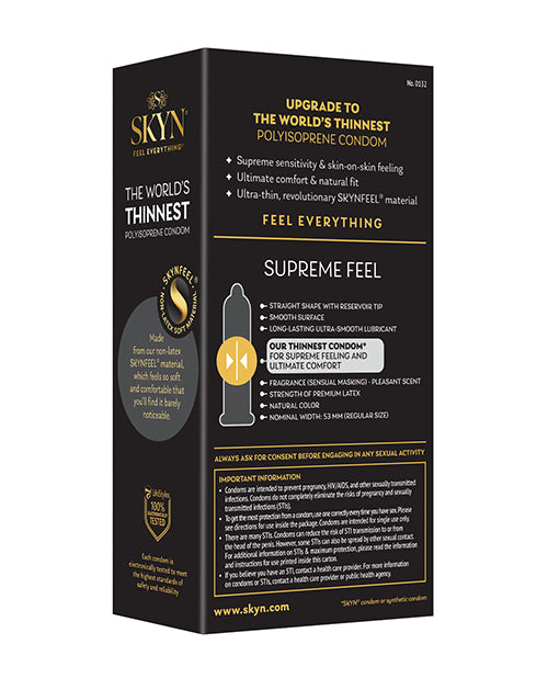 Lifestyles SKYN Supreme Feel Condoms - Pack of 10