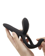 Pleasure Pivot App-Controlled Couples Vibrators - Black