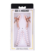 Mischief Peaches & CreaMe Pearl Nipple Clamps