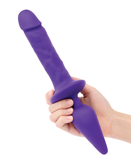 Together Double Pleasure 11 & Double-Ended Dildo & Butt Plug - Purple