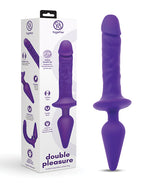 Together Double Pleasure 11 & Double-Ended Dildo & Butt Plug - Purple