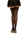 Thigh High Back Seam - Black O/S