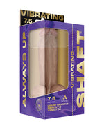 Shaft Flexskin Liquid Silicone 7.5 & Vibrating Dong w/Balls - Pine