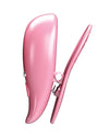 Pretty Love Leaf Wireless Vibrating Nipple Clamps - Pink