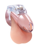 Lockmaster 3.5 & Side Lock See Thru Chastity Cage - Clear