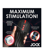Curve Toys Jock Sucking & Vibrating Masturbator - Black