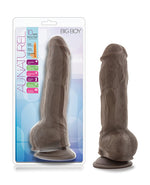 Blush Au Natural 10 inch Big Boy Realistic Dildo w/Balls - Chocolate