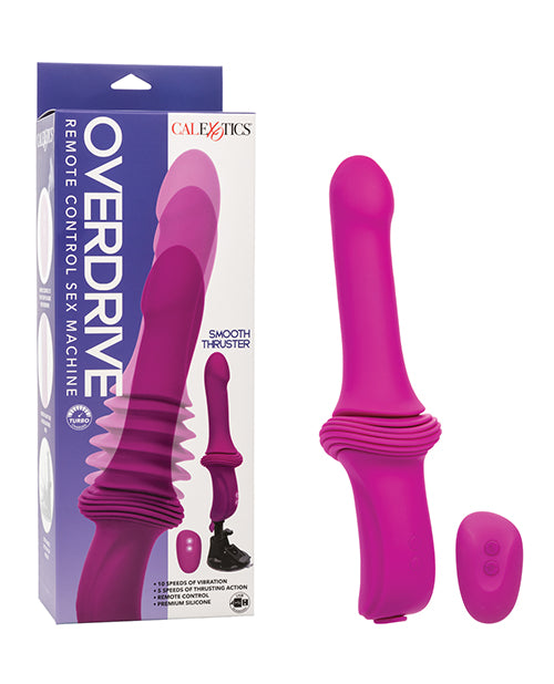 Overdrive Smooth Thruster Remote Control Sex Machine - Fuchsia/Black