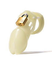 CB-6000 3 1/4&quot; Cock Cage &amp; Lock Set - Glow in the Dark
