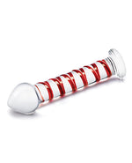 Glas 8; Mr. Swirly Glass Dildo - Red