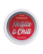 Jelique Massage Candle - 4 oz Netflix &amp; Chill Berry Yummy