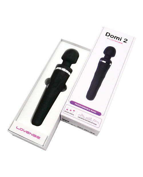 Lovense Domi 2 Flexible Rechargeable Mini Wand - Black