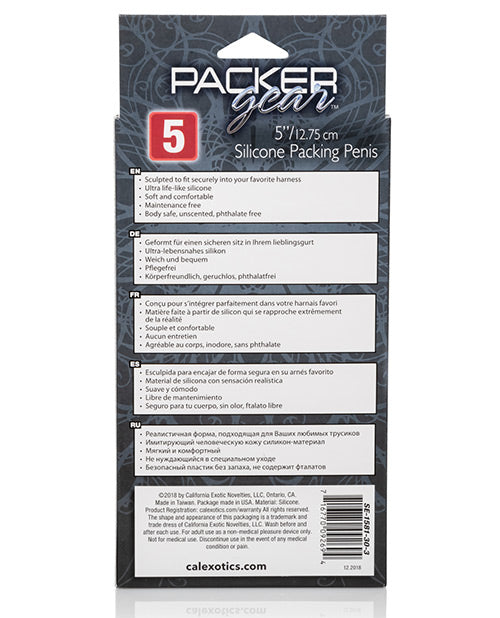 Packer Gear 5 & Silicone Packing Penis - Brown