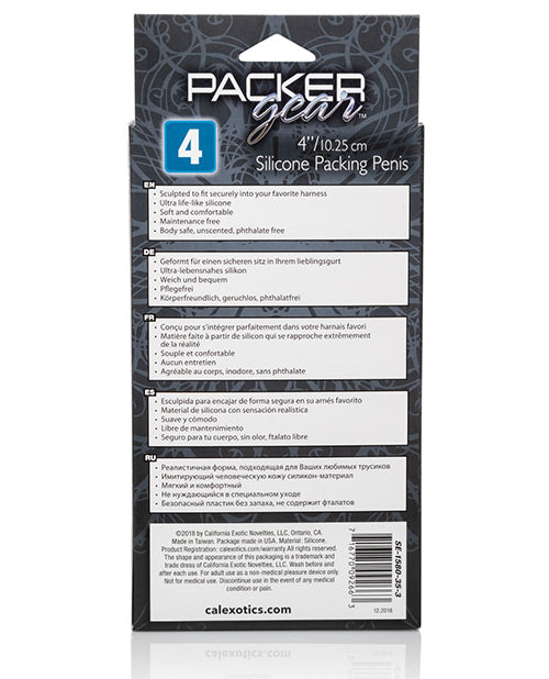 Packer Gear 4 & Silicone Packing Penis - Black