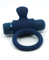 Nu Sensuelle 7 Function Silicone Bullet Ring - Navy