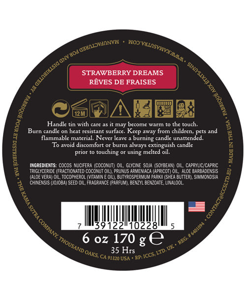 Kama Sutra Ignite Massage Soy Candle - Strawberry Dreams