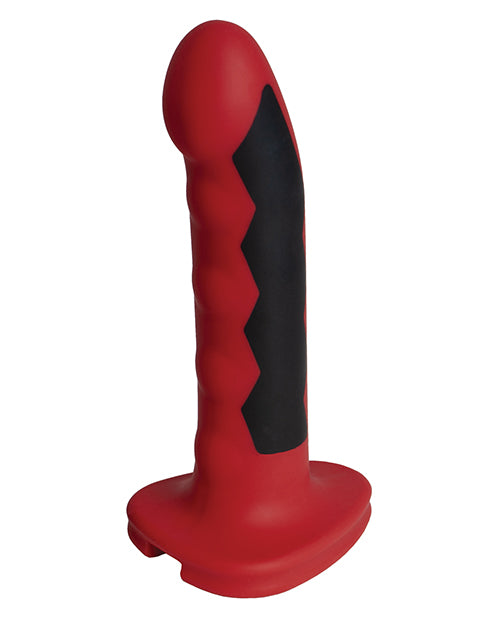 ElectraStim Silicone Fusion Komodo Dildo - Red/Black