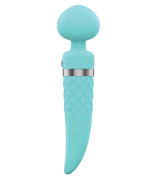 Pillow Talk Sultry Rotating Wand - Teal