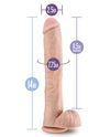 Blush Au Naturel Daddy 14; Sensa Feel Dual Density Dildo - Vanilla