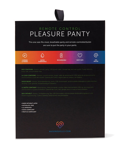 Nu Sensuelle Pleasure Panty Bullet w/Remote Control 15 Function - White