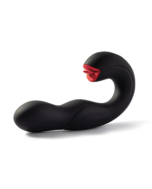 Joi Pro Rotating Head G-Spot Vibrator & Clit Licker w/Remote - Black