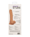 Studs Dual Density Silicone 6.25 & Dildo - Ivory