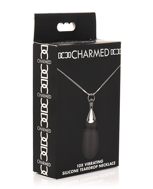 Charmed 10X Vibrating Silicone Teardrop Necklace