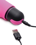 Bang! XL Bullet &amp; Rabbit Silicone Sleeve - Pink