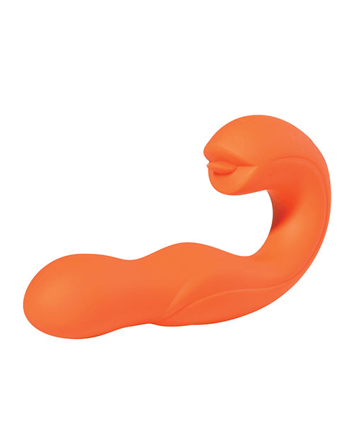 Joi Rotating Head G-Spot Vibrator &amp; Clit Licker - Orange