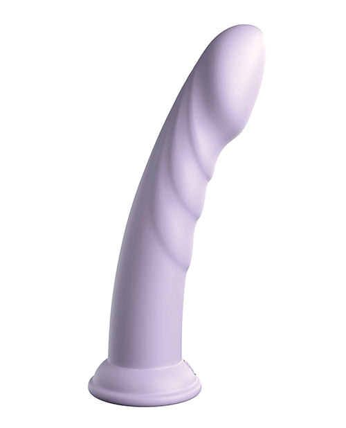 Dillio Platinum 8; Super Eight Silicone Dildo - Purple