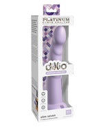 Dillio Platinum 7; Slim Seven Silicone Dildo - Purple