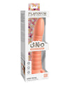 Dillio Platinum 7; Wild Thing Silicone Dildo - Peach