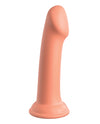 Dillio Platinum 6; Big Hero Silicone Dildo - Peach