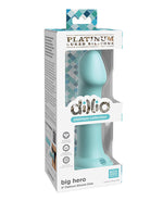 Dillio Platinum 6; Big Hero Silicone Dildo - Teal