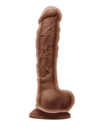 Colours Dual Density 8; Dildo - Brown