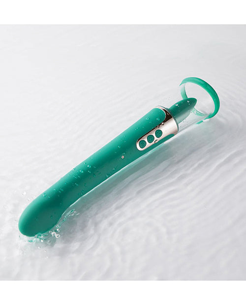 Succion Sucking G-Spot Vibrator - 3 Function Green