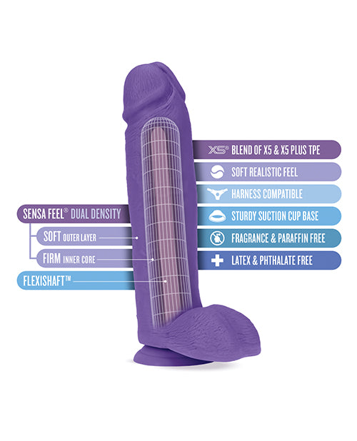 Blush Au Naturel Bold Huge 10; Dildo - Purple