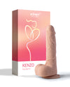 Kenzo App Controlled Realistic 9.5 & Thrusting Dildo Vibrator - Ivory